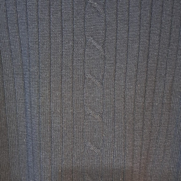 Vintage Stephanie by Suzelle Women's Wool Blend Ribbed Front Navy Blue Sweater S - Picture 11 of 11